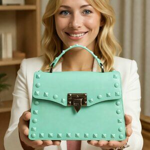 DASTI Studded Jelly Crossbody Bag Mint Green – Mini & Medium Sizes
